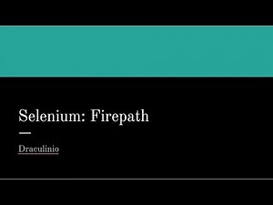 Tutorial Selenium Capítulo 5: Utilizando FirePath