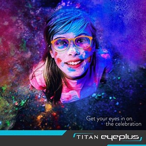 63 reactions | Here’s to a colourful day. Dress your eyes with a burst of colours this Holi season with some playful and bright frames from Titan Eyeplus. | Titan Eyeplus | Facebook