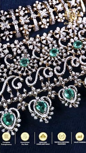 Diamond Double Layer Choker | Best diamond Jewellery | Balaji Jewellery Punjagutta | +91 9951422120