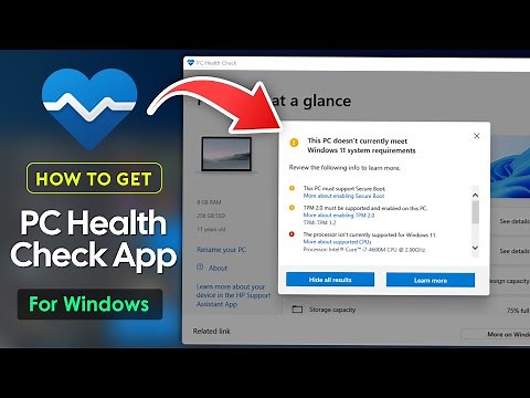 How to Install Microsoft PC Health Check App on Windows