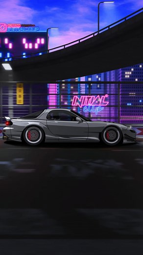 Mazda RX7 Side View Animation | Clean RX7 Animation Work