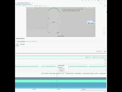 Android running an LVGL stress test