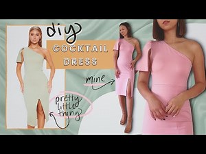 DIY Semi-Formal Wedding Guest Dress in Under 4 Hours! (No pattern needed) // Tutorial & Sewing Vlog!