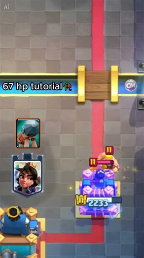 The Perfect 67 HP Tower #clashroyale