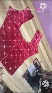 40 size princess cut blouse stitching, #shorts,#trendingblousedesign #sewingvibeswithkavi💕