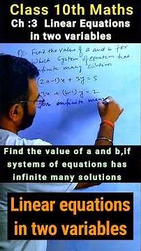 class 10 math ch 3 | linear equations in two variables class 10th| maths class 10 chapter 3| #maths
