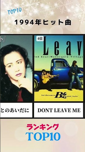 1994年ヒット曲まとめ