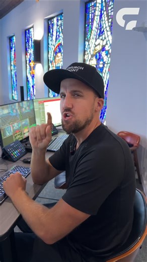 Churchfront on Instagram: "Troubleshoot any computer from your chair with a KVM! Control ProPresenter, lighting, sound, all from one workstation. Boost your production workflow. #ChurchProduction #TechTips #KVM #ProPresenter #LightingDesign #SoundEngineering #ChurchTech"