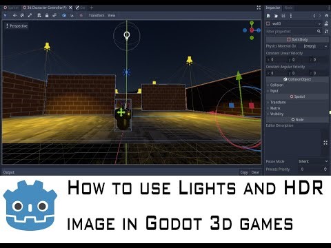 How to use Lights and HDR in Godot 3d games