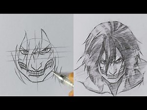 How To Draw Eren Attack Titan With Ease! | 進撃の巨人 | ss_art1