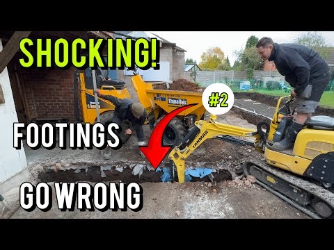 Coach House Extension Ep 2: Footings Go Wrong