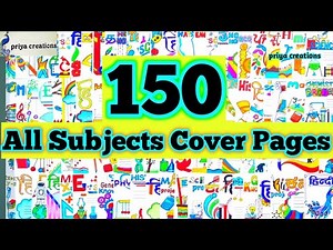 "All Subject Project Front Page Designs | Easy & Creative Title Page Ideas for School Projects"