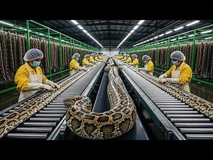 Inside the Python Factory: How Luxury Boots Are Made Inside the Exotic Factory (Full Process)