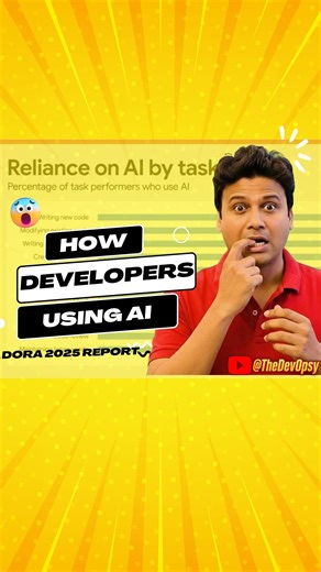 DevOpsy | Imran Ansari | DevOps | Cloud | AWS | GCP | AZURE on Instagram: "🚨 90% Developers Use AI — But Most Don’t Trust It 🤯 Google’s 2025 DORA Report reveals a hard truth: AI boosts productivity ⚡ But it won’t fix broken DevOps systems. 👉 AI amplifies whatever you already have — good or bad. Strong pipelines win. Weak processes fail faster. 💬 Comment AI if your team uses it 🔖 Save this — you’ll need it later #DevOps #AIinTech #CloudComputing #DORAReport #SoftwareEngineering PlatformEngin