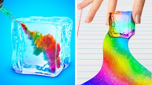 Ice and paints: amazing drawing techniques for adults and kids: | 5-Minute MAGIC