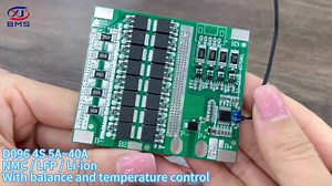 XJ BMS 4S 10A 20A 25A 30A 40A LFP NMC 3.2V 3.7V 12V Lifepo4 4S 20A Battery Management System BMS with Balance and NTC Function