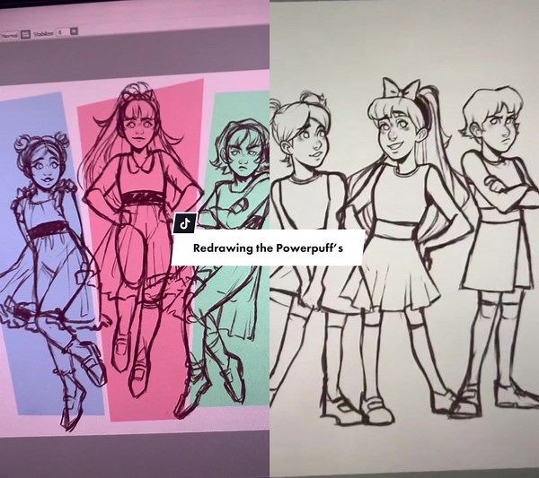 Redrawing the Powerpuff's Fan Art Challenge