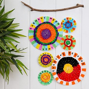 Harmony Week Collaborative Weaving Tapestry