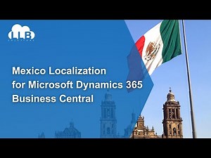 Mexico localization for Microsoft Dynamics 365 Business Central