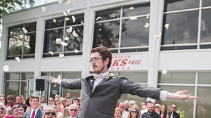 'Flower man' embraces role for cousin's wedding