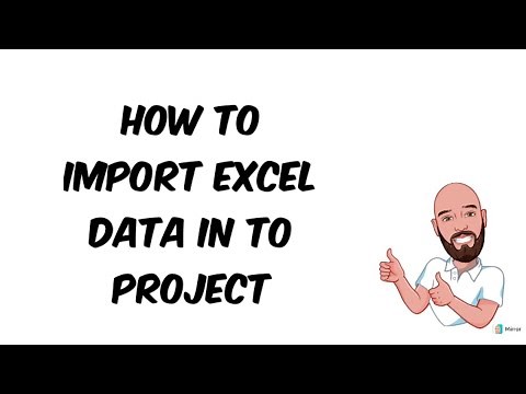 How to import Excel Data in to Project