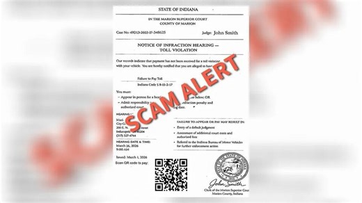 Area sheriff warns of text scam for 'toll violation'