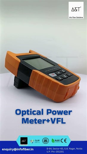 📡 Optical Power Meter || Accurate testing for fiber networks #shorts #ftth #fiberoptic #opticalfiber