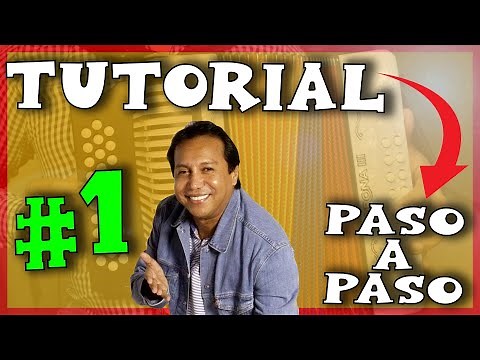 🔴Cancion FACIL para aprender a tocar acordeon (Tutorial de acordeon SIN MEDIR DISTANCIAS) Facil #1