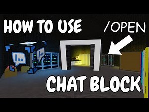 How to use the CHAT COMMAND BLOCK! | Piggy Build Mode