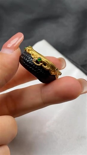 1.2K views · 46 reactions | This Dragon Jadeite Ring that we introduce here is a type A jadeite. It has a warm and delicate texture, good oiliness, and is paired with 20K gold, making it exceptionally regal and high-end. | Myanmar A-Grade Awethentic Jadeite | Facebook