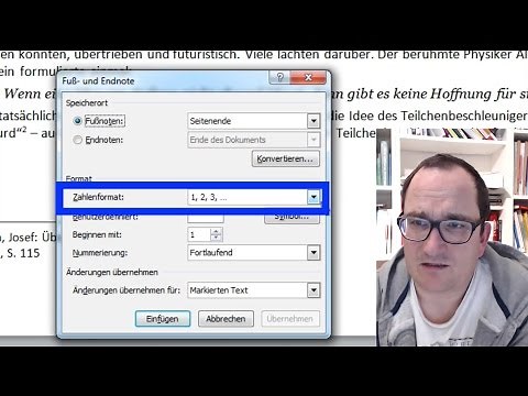 Word: Fußnoten einfügen