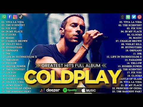 Coldplay Best Songs Mix Playlist 2024💥💥The Best Of Coldplay Original Songs ~ Paradise, Yellow