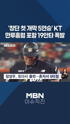 [Straight to Issue] KT 'First-ever 5-game winning streak to start the season'... Explodes with 19...