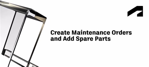 Create maintenance orders and add spare parts | Autodesk