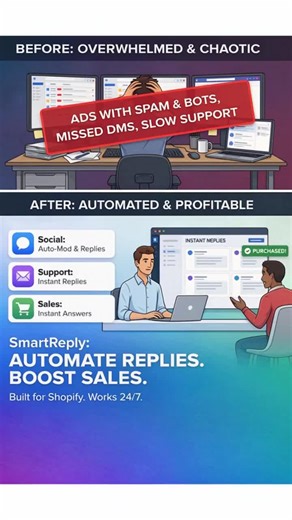 Tired of dealing with annoying spam or missing important customer messages? Solve this permanently, set up smartreply.io in just 15 minutes!