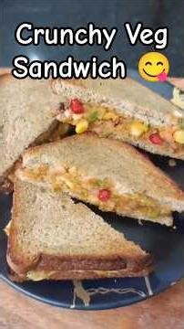 Veg Sandwich with Brown Bread 😋 | Quick Snack #Shorts #viral #food #recipe #mahasugaran