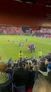 Crazy scenes in the Notts County vs Crewe game…😳 County fans were so angry with the linesman who gave Crewe a penalty that they began assaulting him. Both linesmen then refused to stand on the side of the Notts County fans and Police got involved… | Football Home & Away