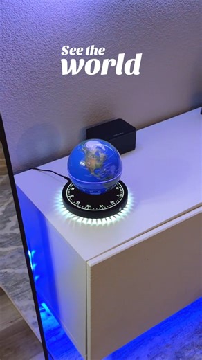 ✨ A world that floats! 🌍 Magnetic levitating globe with LED light — a stunning desk décor that blends science and style. Perfect for offices, rooms, or as a unique gift 🎁 #DeskDecor #SmartDesign #UniqueGifts #WorldGlobe | Nothing Like It