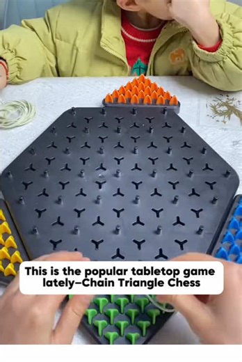 Sick of kids screaming 'I'm bored!' after 5 mins? Watch how this triangle game keeps my ADHD son focused for 45 mins straight! ⏳ #mommagic #braingames #chaingame #chessgame #familytimefun