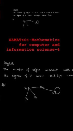 S4-GRAPH THEORY GAMAT401 MATHEMATICS #education #tutorial #ktumaths