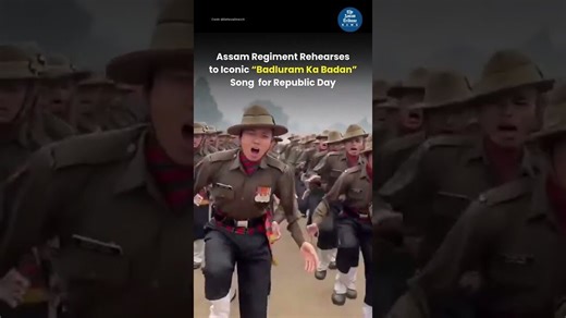 Assam Regiment Soldiers March to “Badluram Ka Badan” in Viral Republic Day 2026 Rehearsal