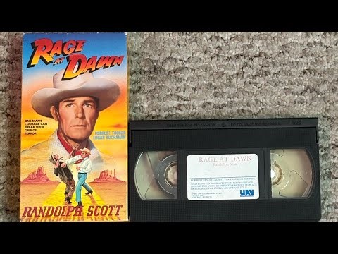 Opening To Rage At Dawn 1991 UAV Corporation Vhs (Damaged Tape)
