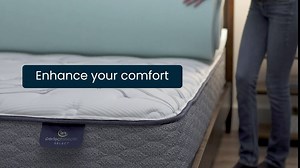 Serta Graphite Infused Pressure-Relieving Memory Foam Mattress Topper, 2 Inch, Twin