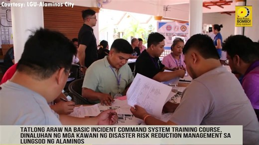 BOMBO REPORT: Tatlong araw na basic incident command system training course, dinaluhan ng mga kawani ng Disaster Risk Reduction Management sa lungsod ng Alaminos Alamin ang detalye sa dalang pag-uulat ni Bombo Aira Chicano. #BomboRadyoDagupan #bomboradyophilippines #BastaRadyoBOMBO | Bombo Radyo Dagupan