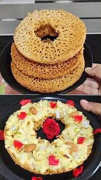 Ghewar - Easy Recipe | राजस्थान की मशहूर मिठाई घेवर | Mawa Ghevar | Malai Ghewar Recipe | Trending