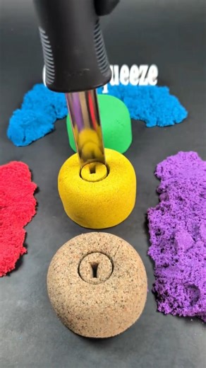 This sand squash sound will relax you instantly #kineticsand #asmr #viral