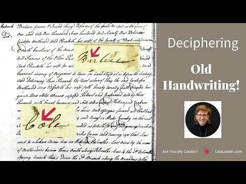 Tips For Deciphering Old Handwriting
