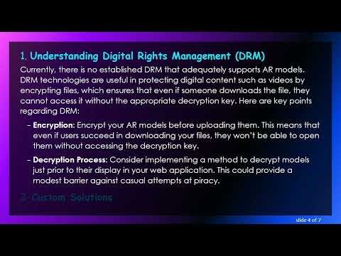 Protecting Your AR Models on the Web: Is it Possible?