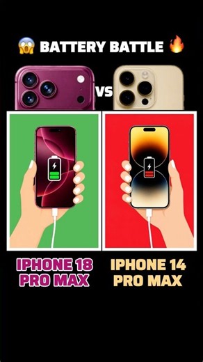 iPhone 18 Pro Max VS iPhone 14 Pro Max Battery Test