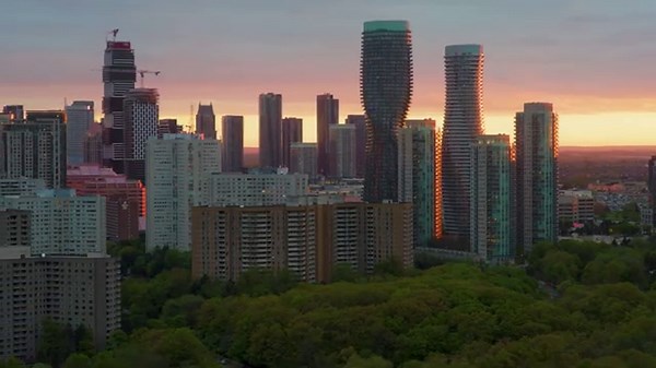 Mississauga Skyline at Sunset | Filmed in 8k on the DJI Inspire 3